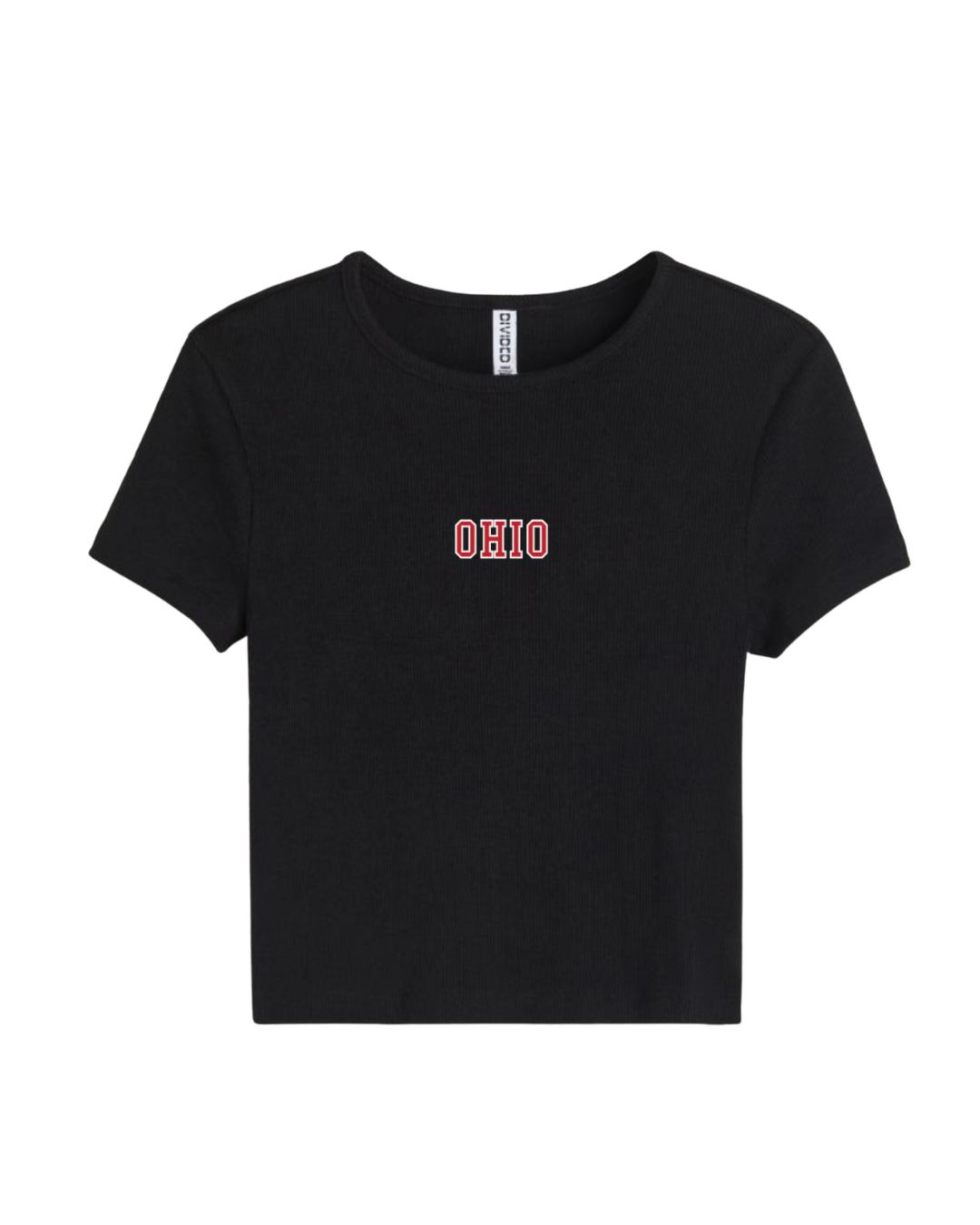 Black Ohio Baby Tee