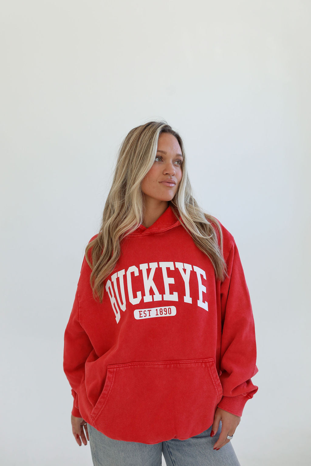 Oversized Red Hoodie