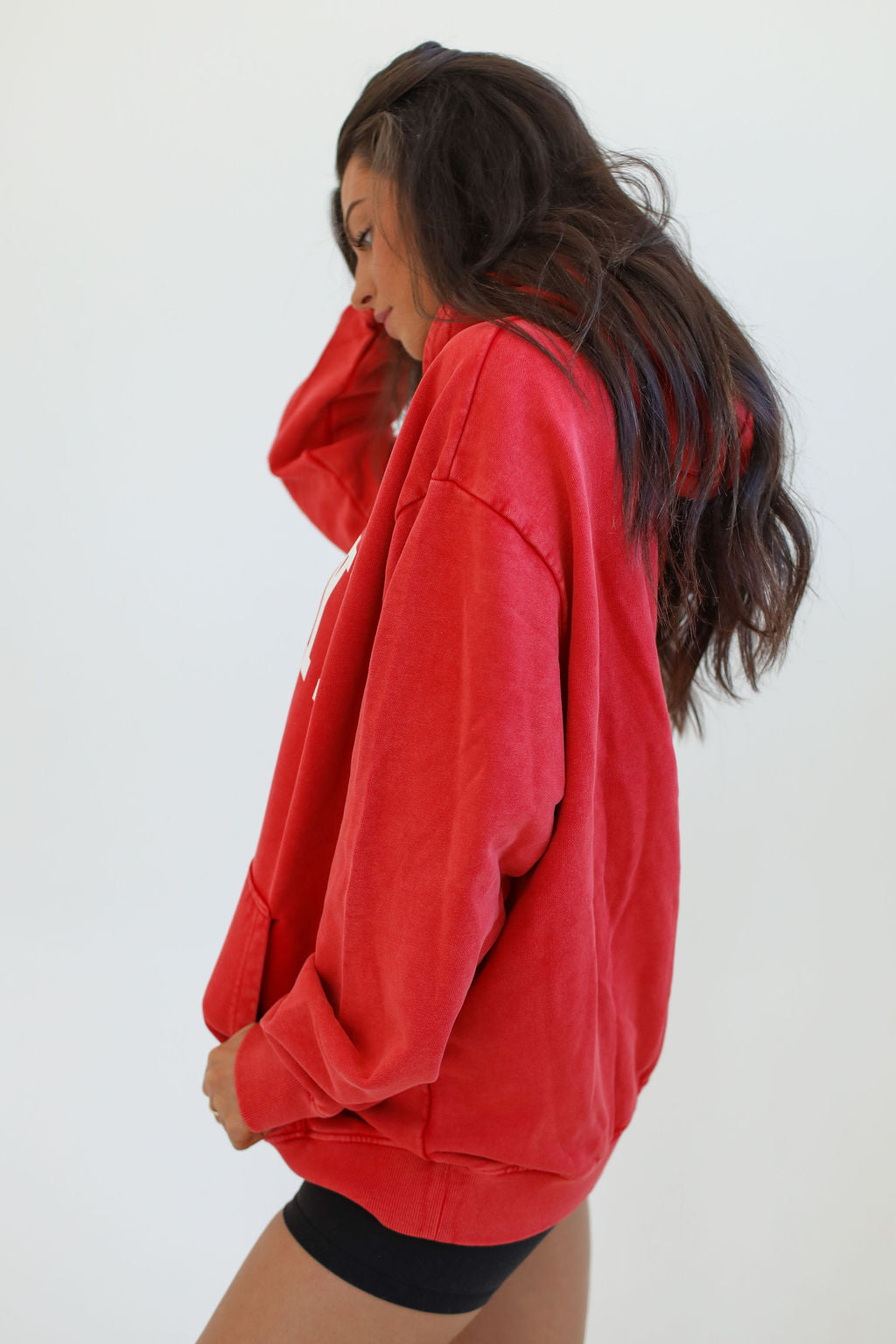 Oversized Red Hoodie