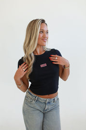 Black Ohio Baby Tee