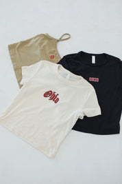 Cream Ohio Baby Tee