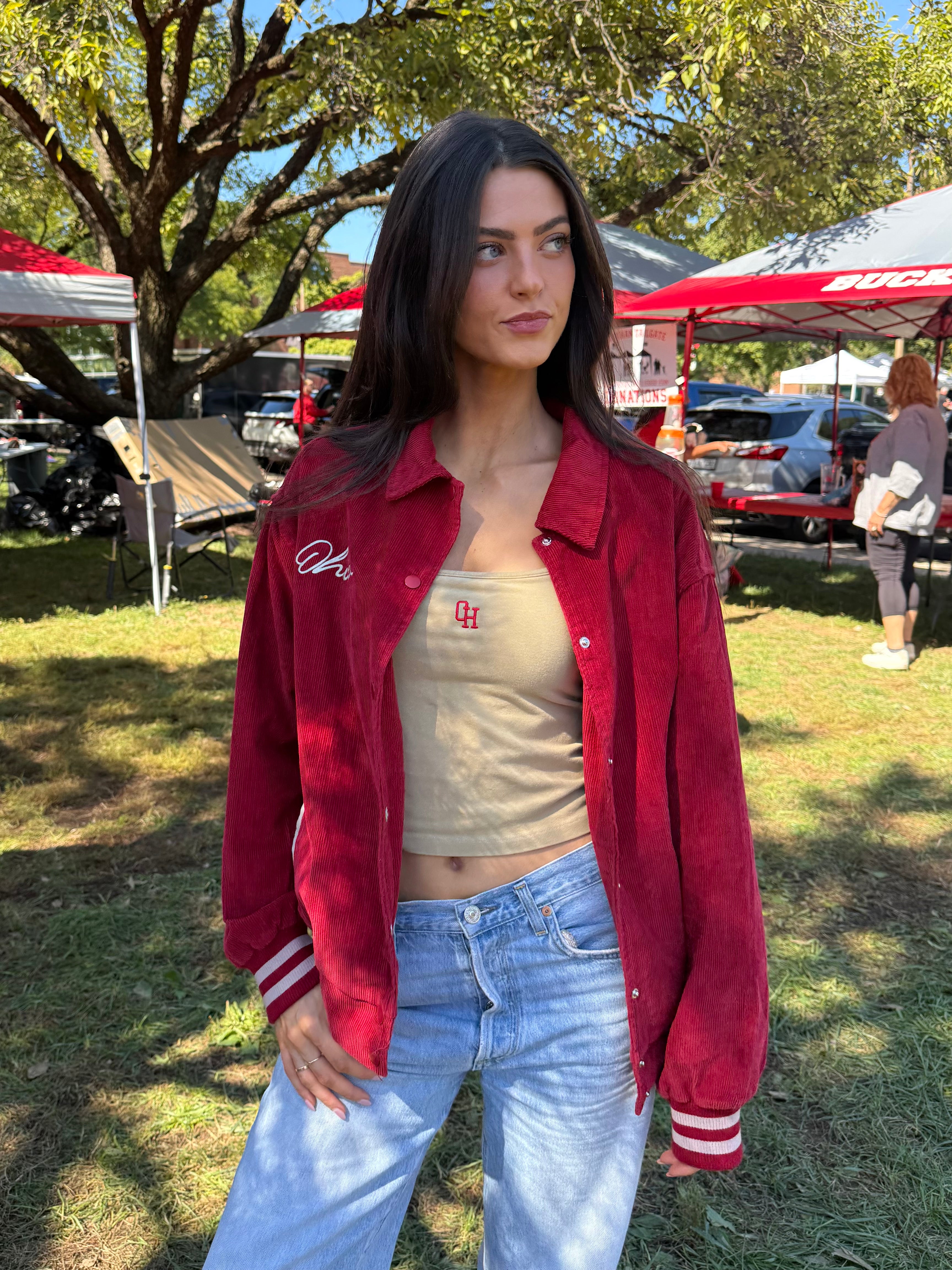 Red Corduroy Jacket